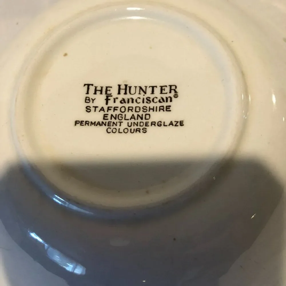 THE HUNTER by FRANCISCAN SMALL BOWLS HAND ENGRAVE.     F1